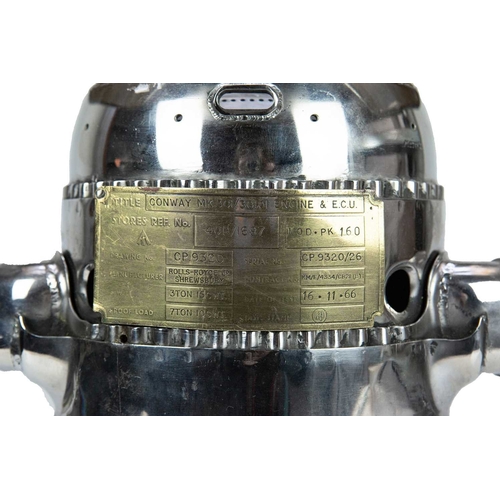 530 - An unusual Rolls Royce flame canister lamp. Repurposed from an RAF Handley Page Victor strategic bom... 