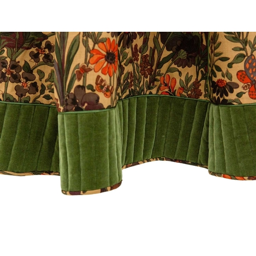 542 - Anna Belinda of Oxford. A long sleeved midi dress, circa 1970, in Liberty 'Penelope' pattern printed... 