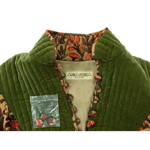 542 - Anna Belinda of Oxford. A long sleeved midi dress, circa 1970, in Liberty 'Penelope' pattern printed... 