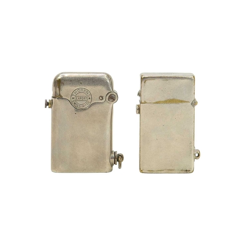 56 - A Richard Kohn Imperator lighter. In a plated case, stamped initials and Austria, together with a Th... 