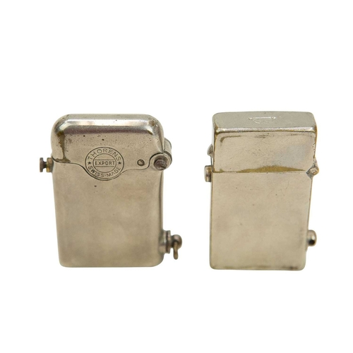 56 - A Richard Kohn Imperator lighter. In a plated case, stamped initials and Austria, together with a Th... 