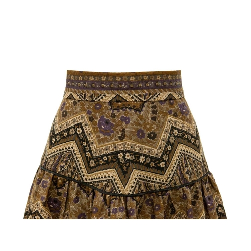 565 - Anna Belinda of Oxford. Two skirts, both circa 1970, one in Liberty 'Hera' pattern printed cotton, w... 