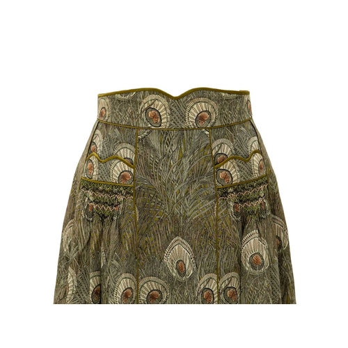 565 - Anna Belinda of Oxford. Two skirts, both circa 1970, one in Liberty 'Hera' pattern printed cotton, w... 