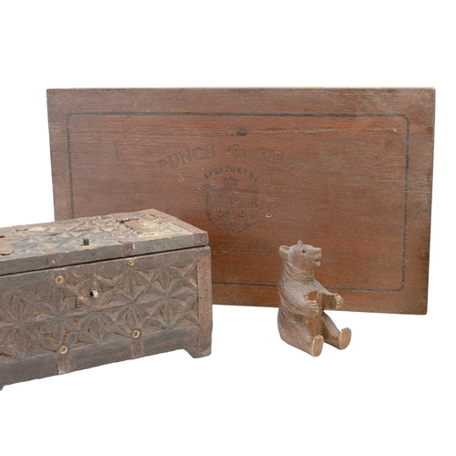 6 - A Guinness advertising tray. Zoo keeper design, diameter 32cm, with a Teacher's Whisky pine box, 'Th... 