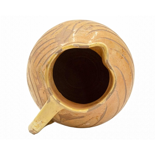 637 - A West Country documentary jug, probably Barnstaple. Dated 1838, and incised George Coliver, Newquay... 