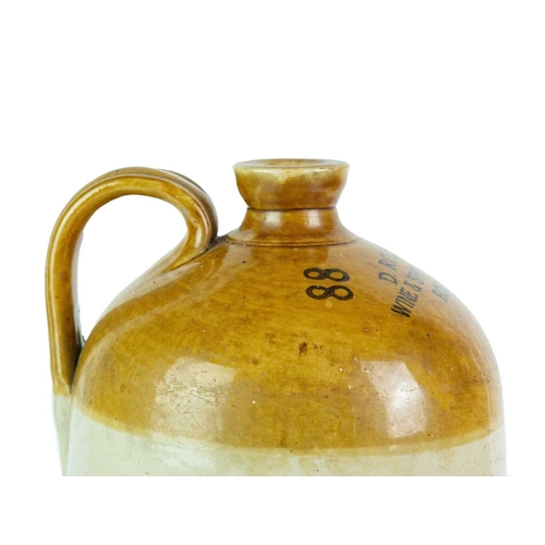 676 - Local interest. Wadebridge and Bodmin stoneware flagons. A 'Coombes & Son Wine Merchant Wadebridge' ... 