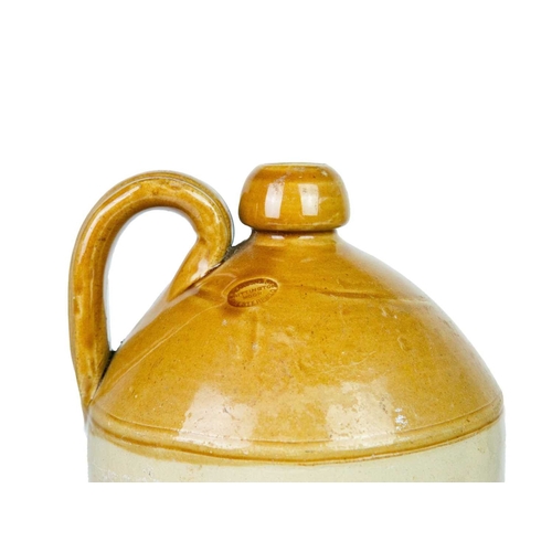 699 - Stoneware Flagons - Mineral Water. A 'Purnell & Co's' of Guildford stoneware bottle with double lobe... 