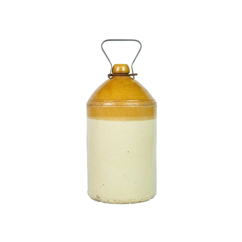 699 - Stoneware Flagons - Mineral Water. A 'Purnell & Co's' of Guildford stoneware bottle with double lobe... 