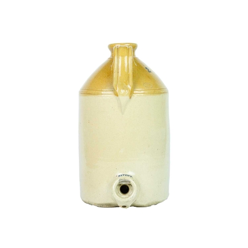 699 - Stoneware Flagons - Mineral Water. A 'Purnell & Co's' of Guildford stoneware bottle with double lobe... 