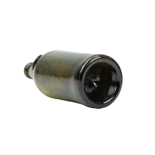 738 - Two sealed green glass half wine bottles. Circa 1820, each with Middle Temple seals with a lamb and ... 