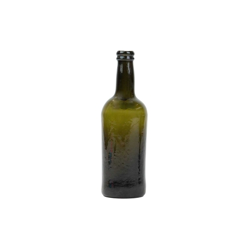 738 - Two sealed green glass half wine bottles. Circa 1820, each with Middle Temple seals with a lamb and ... 