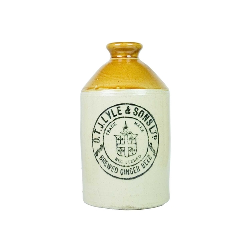 753 - Stoneware Flagons - Ginger Beer. Five ginger beer receptacles comprising 'Pike, Spicer & Co. Limited... 