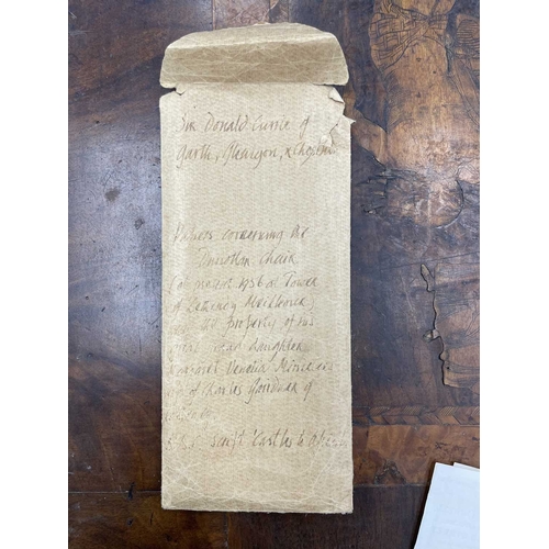 756 - An oak joined armchair, once thought to be associated with Mary, Queen of Scots Probably Scottish, 1... 