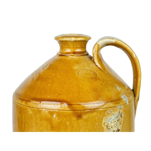 758 - Five W & EC Carne stoneware flagons. Of Falmouth and Truro, various sizes ranging from 40cm-25cm, ma... 