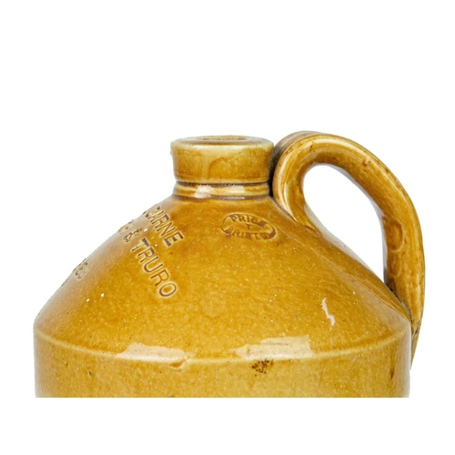 758 - Five W & EC Carne stoneware flagons. Of Falmouth and Truro, various sizes ranging from 40cm-25cm, ma... 