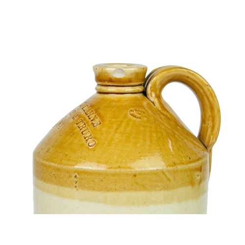 758 - Five W & EC Carne stoneware flagons. Of Falmouth and Truro, various sizes ranging from 40cm-25cm, ma... 