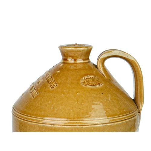 758 - Five W & EC Carne stoneware flagons. Of Falmouth and Truro, various sizes ranging from 40cm-25cm, ma... 