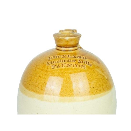 801 - Two stoneware flagons. Buckland Pitminster Mills Taunton, impressed Price Bristol mark, height 30cm,... 