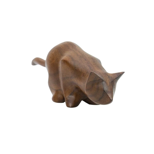 807 - A bronzed plaster maquette. Mid century, an abstract mother and child group, length 20cm, together w... 