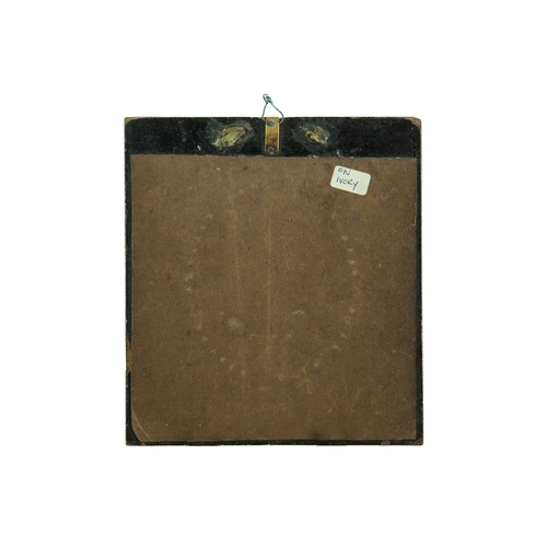 817 - English school, circa 1820. Miniature portrait of a gentleman wearing a black frock coat, 7.2 x 6.1c... 