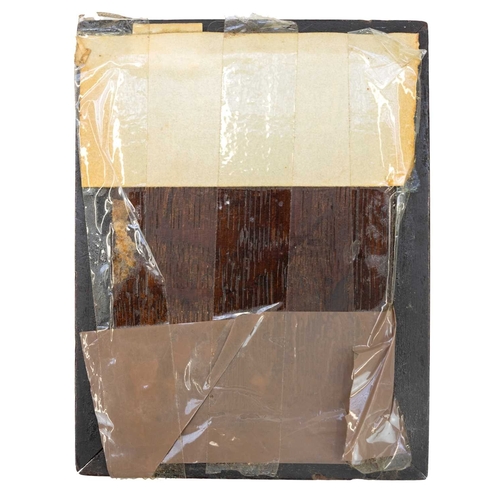 819 - A portrait miniature on porcelain of a young woman. Mid 19th century, wearing a lace trimmed black d... 