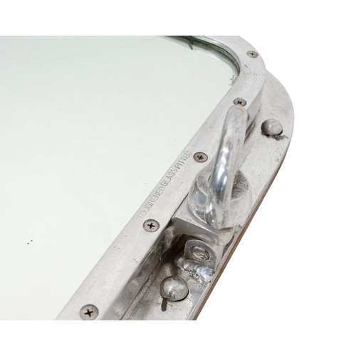 847 - SS Canberra, P&O, an aluminium ship's window. Now fitted as a mirror, the ship was broken up in Paki... 