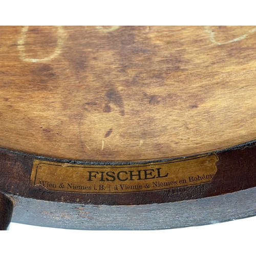 975 - A set of seven bentwood bistro chairs. Thonet style, early 20th century, with double hoop backs and ... 