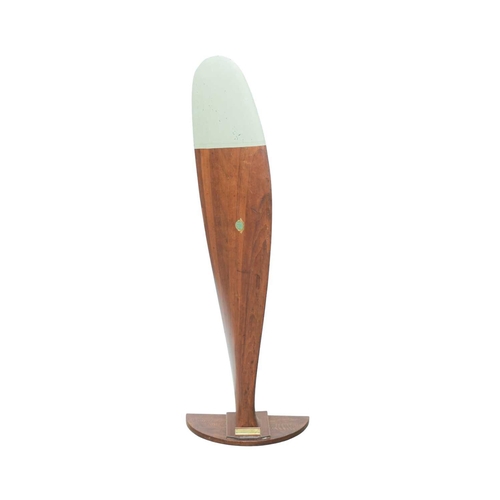16 - A De Havilland DH 4 section of an aircraft propeller. H.C. Cleaver Ltd wooden propeller mounted on a... 