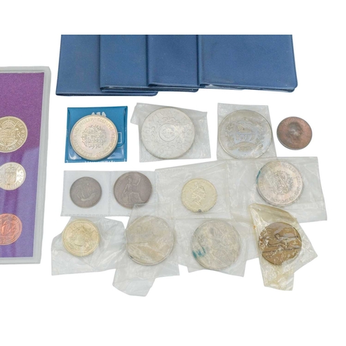 189 - Great Britain and World Coins including silver coins. Lot includes:Three silver proof cased Great Br... 
