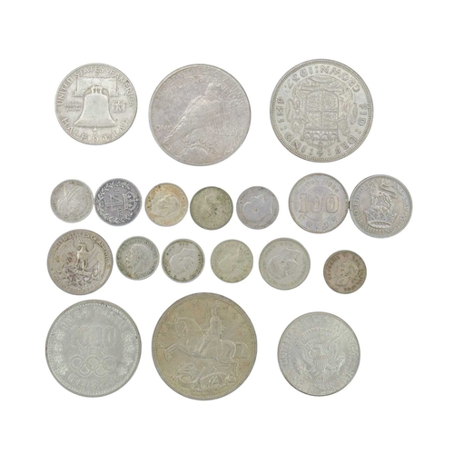 200 - Great Britain and World Silver Coins. Lot includes:1935 and 1937 Great Britain crowns1902 Maundy 4d1... 