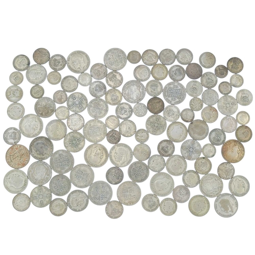 210 - Great Britain pre 1947 coins. A bag containing £7.15 in pre 1947 silver coinage.