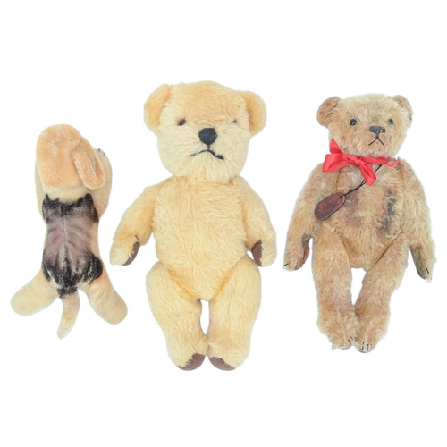 217 - A Chad Valley Airedale Terrier soft toy. Circa 1930s. Height 20.5cm. Together with a Steiff Beagle a... 