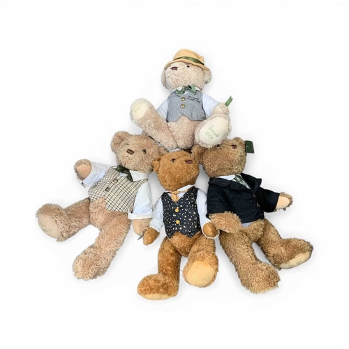 223 - A large collection of Harrods bears. Includes six Christmas bears, four Annual bears and ten other H... 