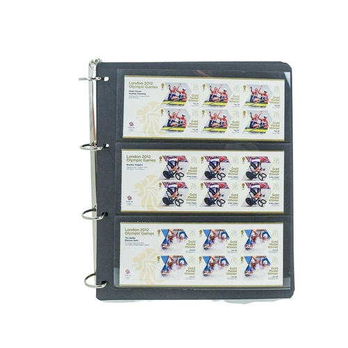 228 - London 2012 Team GB Gold Medal Winners Stamp Collection. A good clean collection of mint Gold Medal ... 