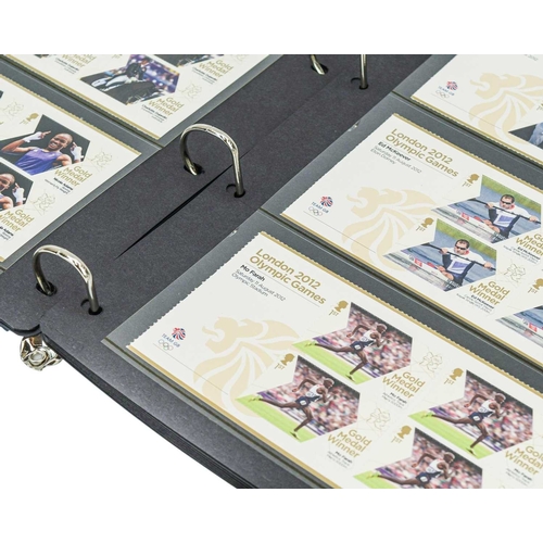 228 - London 2012 Team GB Gold Medal Winners Stamp Collection. A good clean collection of mint Gold Medal ... 