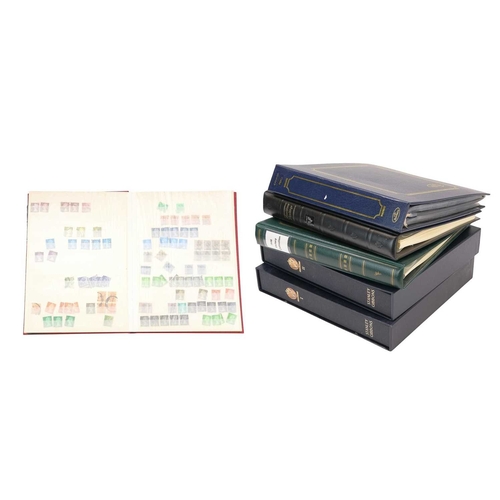 230 - GB and World Stamps with £500 plus Mint Face Box containing six albums and stockbooks including GB f... 