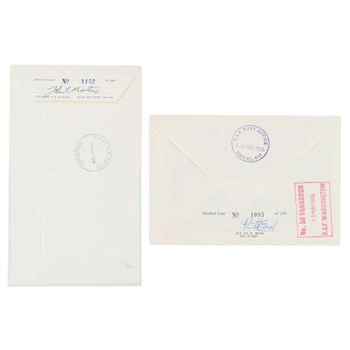 238 - The Dam Busters - 617 Squadron - Royal Air Force. (Dambusters) Two signed commemorative covers. One ... 