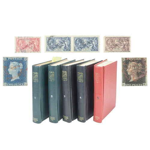239 - Great Britain Collection 1840 - 2008 in Five Spring Back Binders. Good clean collection of Great Bri... 