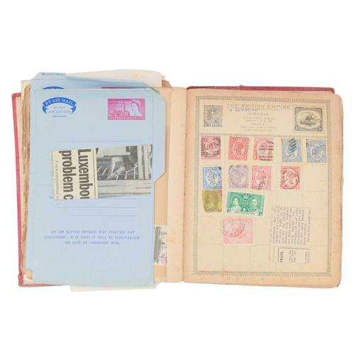 243 - A QV - QEII early Rowland Hill Postage Stamp Album. This well-filled album has a range of Commonweal... 