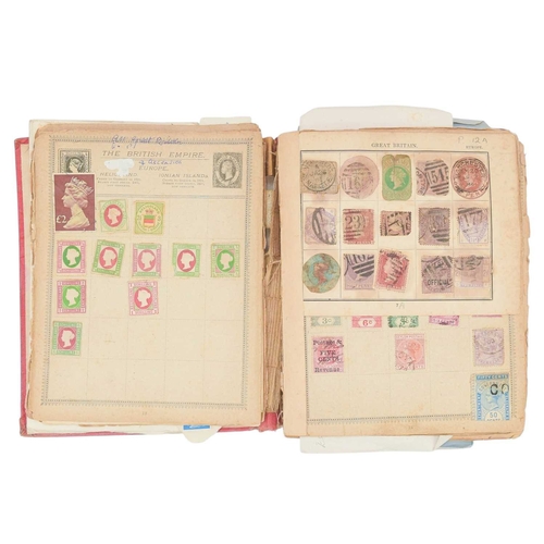 243 - A QV - QEII early Rowland Hill Postage Stamp Album. This well-filled album has a range of Commonweal... 