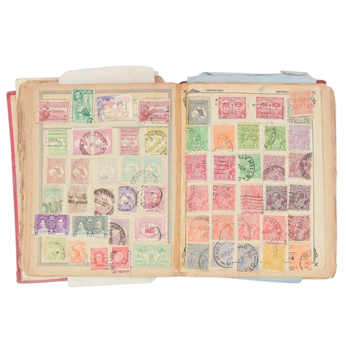 243 - A QV - QEII early Rowland Hill Postage Stamp Album. This well-filled album has a range of Commonweal... 
