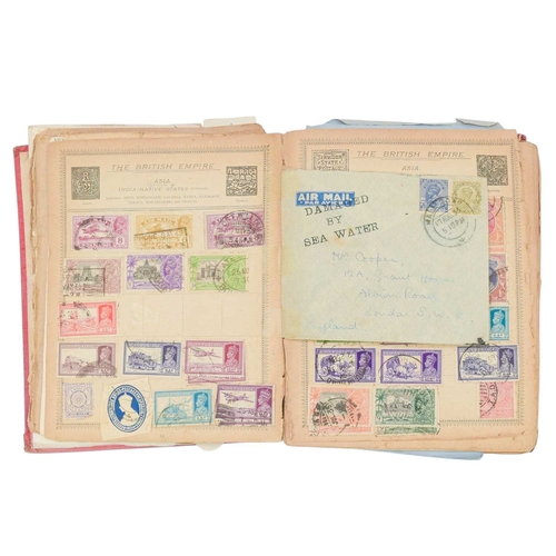 243 - A QV - QEII early Rowland Hill Postage Stamp Album. This well-filled album has a range of Commonweal... 