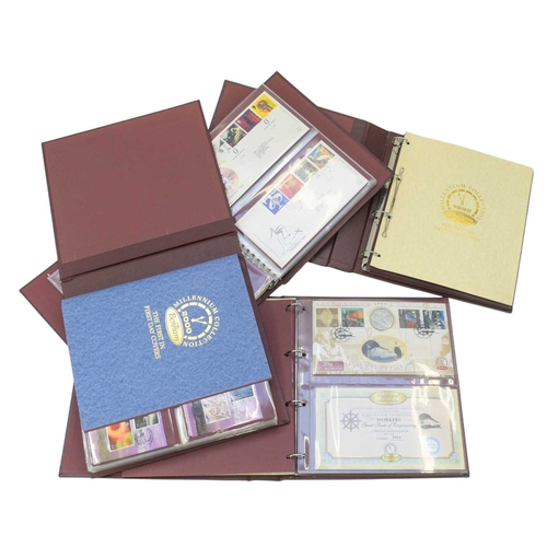 245 - The Millennium Collection of GB FDCs and Coin Covers. Two albums of FDCs and special covers (82 in t... 
