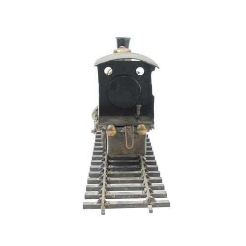 268 - A Bing Gauge 1 live steam 2-2-0 locomotive. Circa 1910, with a brass boiler and traces of red lined ... 