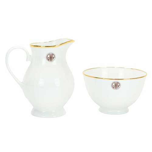 276 - A limited edition July Ceramics 'GWR' tea set. Comprising teapot, milk jug, sugar bowl, six cups, si... 