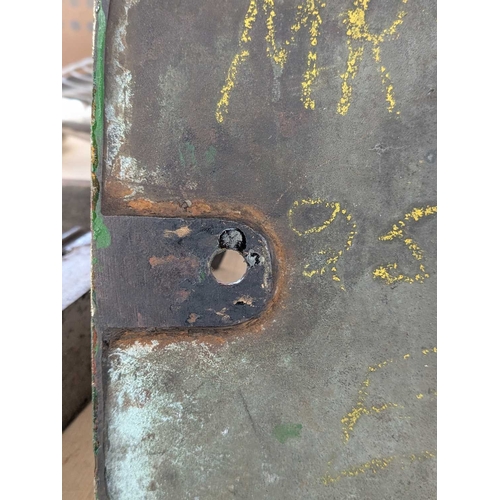 277 - A Great Western Railway brass cabside numberplate 4081. Ex-GWR Warwick Castle, 30 x 64cm. Purchased ... 