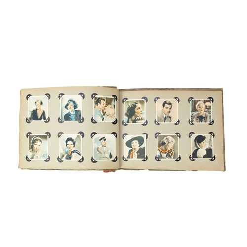 280 - Autograph Albums, Postcards and Cigarette Cards. Two albums containing a mix of autographs including... 