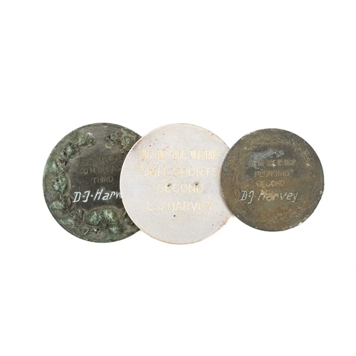 286 - Queen Mary Gift Tin containing various cap badges and medallions. Lot includes a good 1911 Belgium A... 