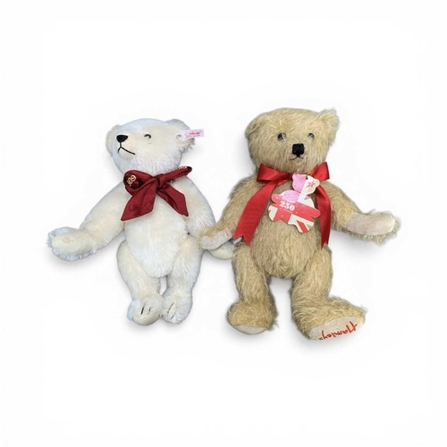 287 - Five limited edition teddy bears. Includes a Steiff 2009 Margaretes bear, a Hamleys 250th anniversar... 