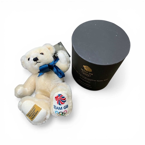 287 - Five limited edition teddy bears. Includes a Steiff 2009 Margaretes bear, a Hamleys 250th anniversar... 